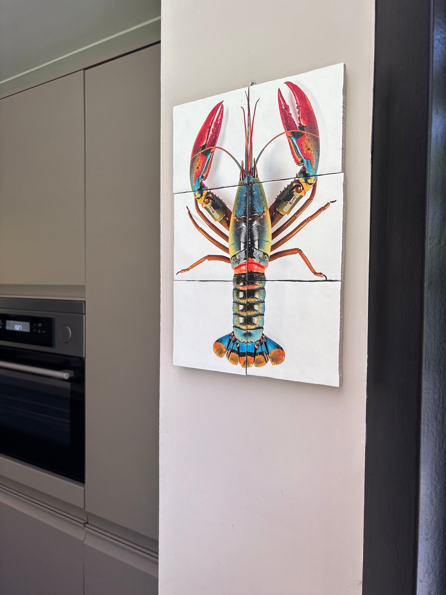 Kreeft Tegel Zesluik | Luxe Seafood Wanddecoratie voor Keuken