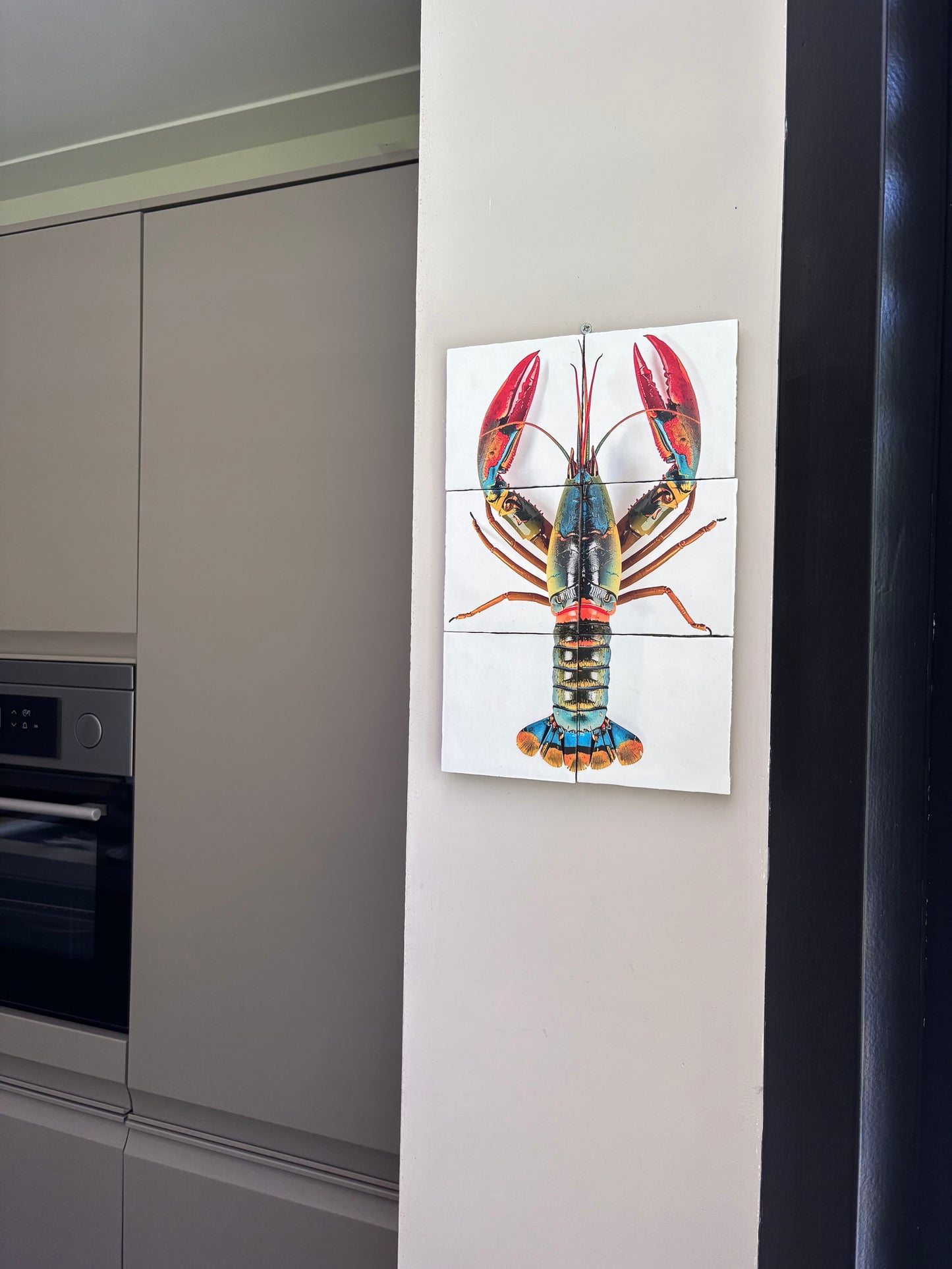 Kreeft Tegel Zesluik | Luxe Seafood Wanddecoratie voor Keuken